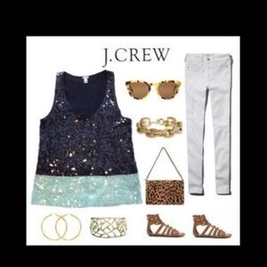 Sequined tank J. Crew